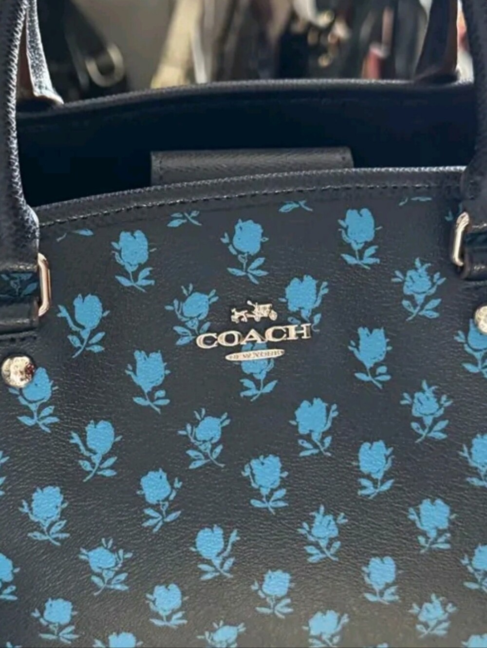 Coach Surrey Carryall Scatchel Bandlands Print NWT - Picture 3 of 8
